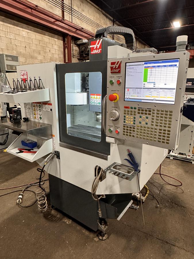 Used 16"X, 14"Y, 15"Z, HAAS, SUPER MINI MILL, 2019, CNC VERTICAL MACHINING CENTER