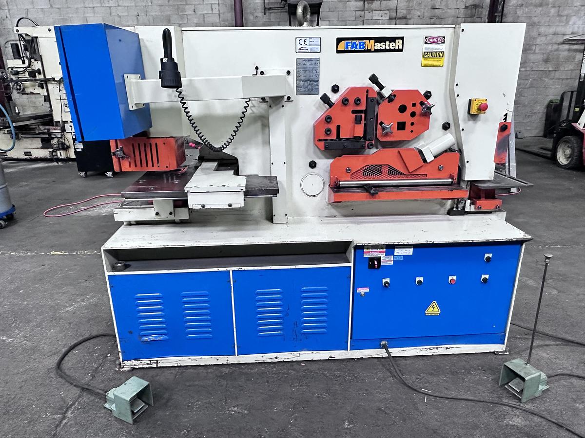 Used 110 TON, FABMASTER, 6" X 6" X 1/2", CNC HYDRAULIC IRONWORKER