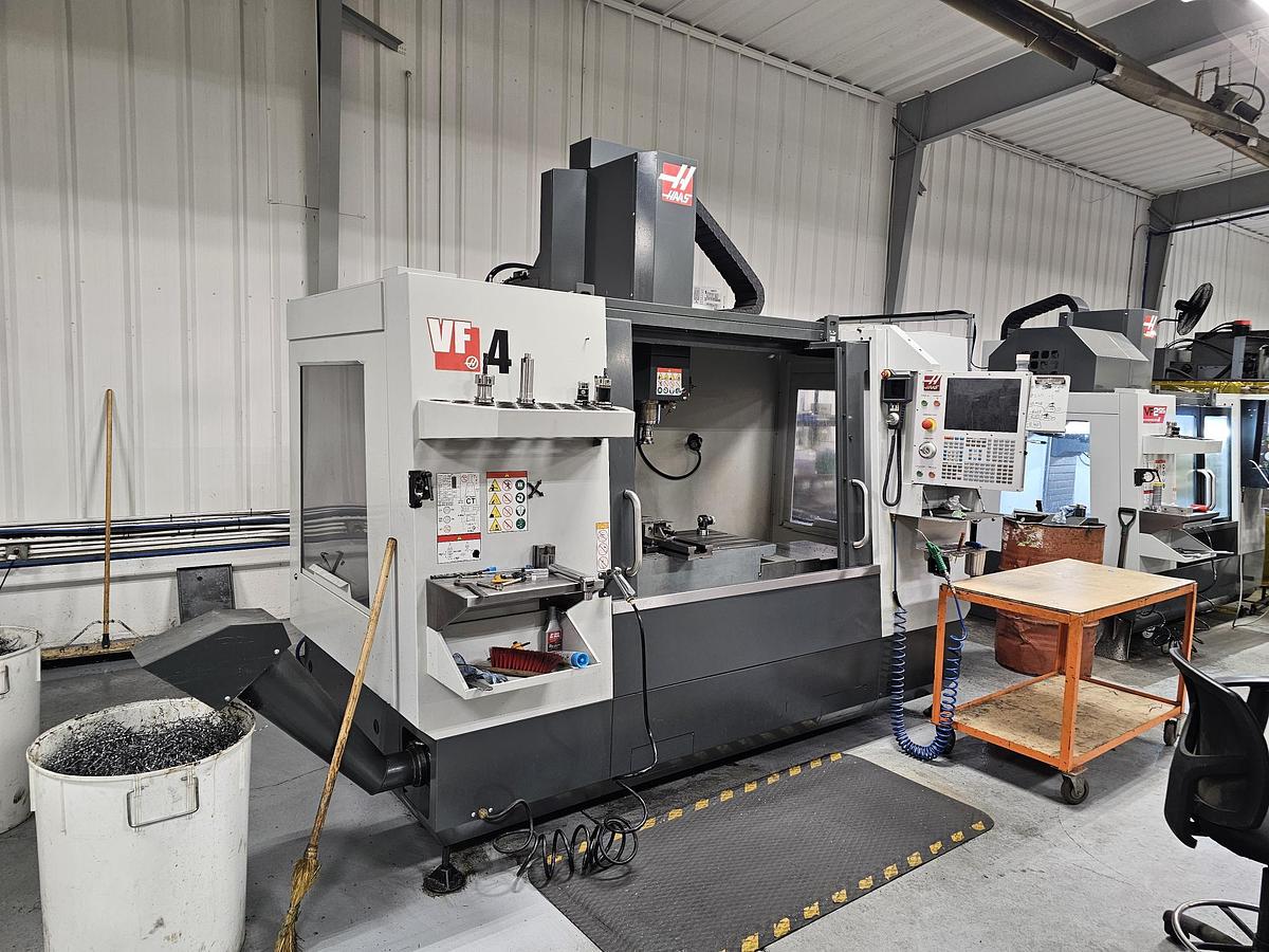 Used 50"X, 20"Y, 25"Z, HAAS, VF-4, 2019, CNC VERTICAL MACHINING CENTER