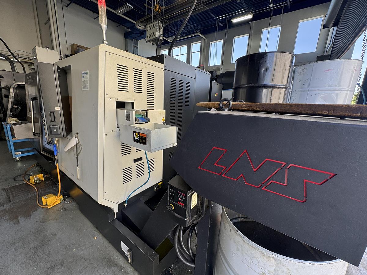 Used 2022 DOOSAN MODEL TT1800SY TWIN SPINDLE TWIN LIVE TOOL CNC LATHE