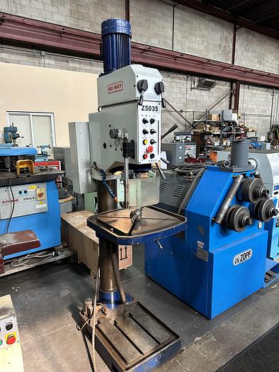 Used 1-3/8" DRILLMASTER GEARED HEAD FLOOR STANDING DRILLING MACHINE