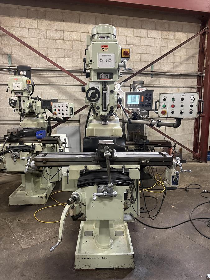 Used 10" x 50", FIRST, LC-185VSX-B, VERTICAL MILLING MACHINE