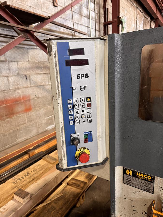Used 10' X 1/4" HACO, HYDRAULIC SHEAR, 2006