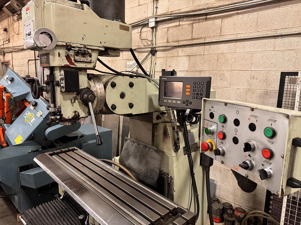 Used 10" X 50", FIRST, MODEL LC20-VSG, VERTICAL MILLING MACHINE
