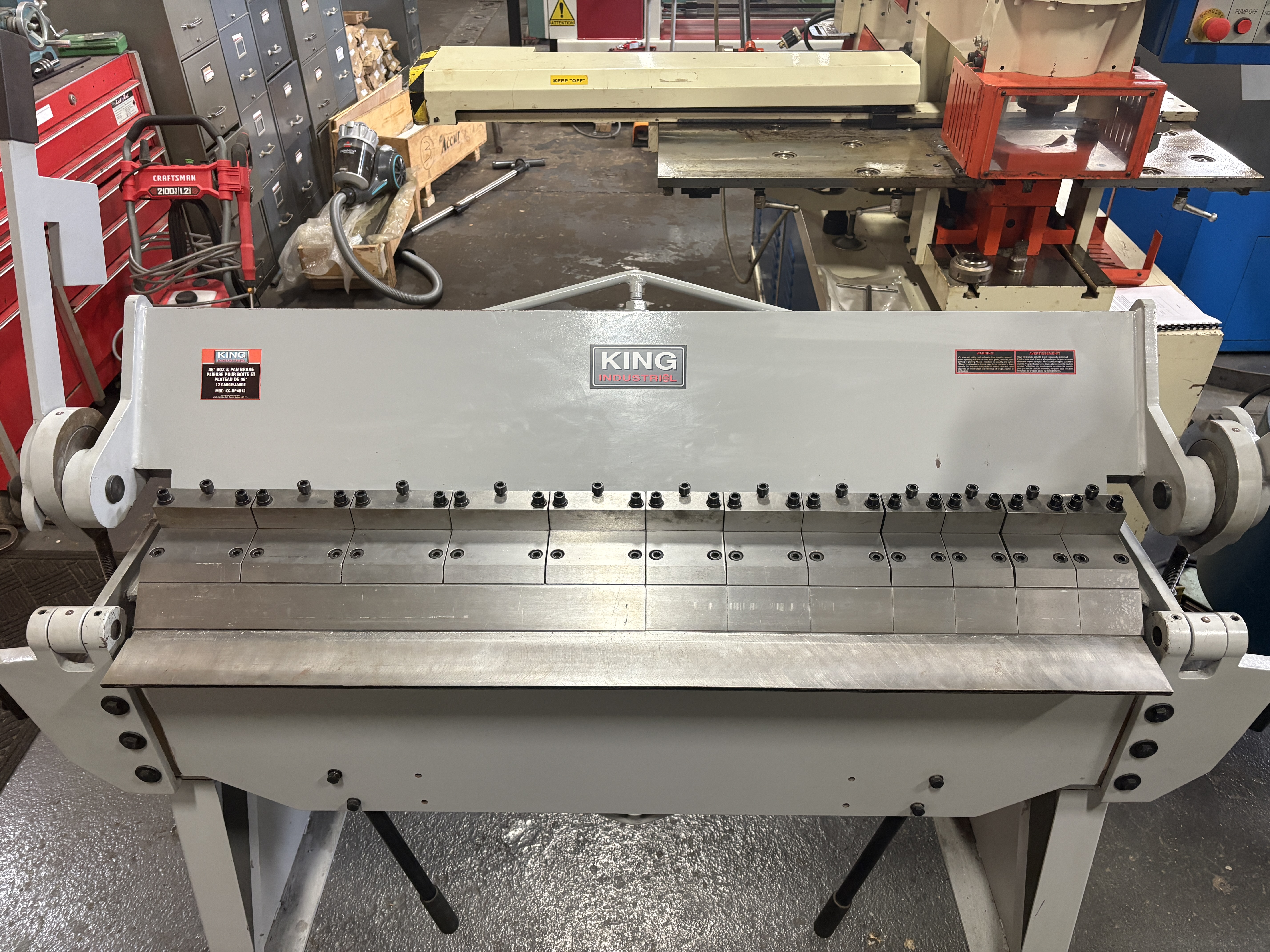 Used 2016 KING INDUSTRIAL, 48" 12 GA BOX & PAN BRAKE