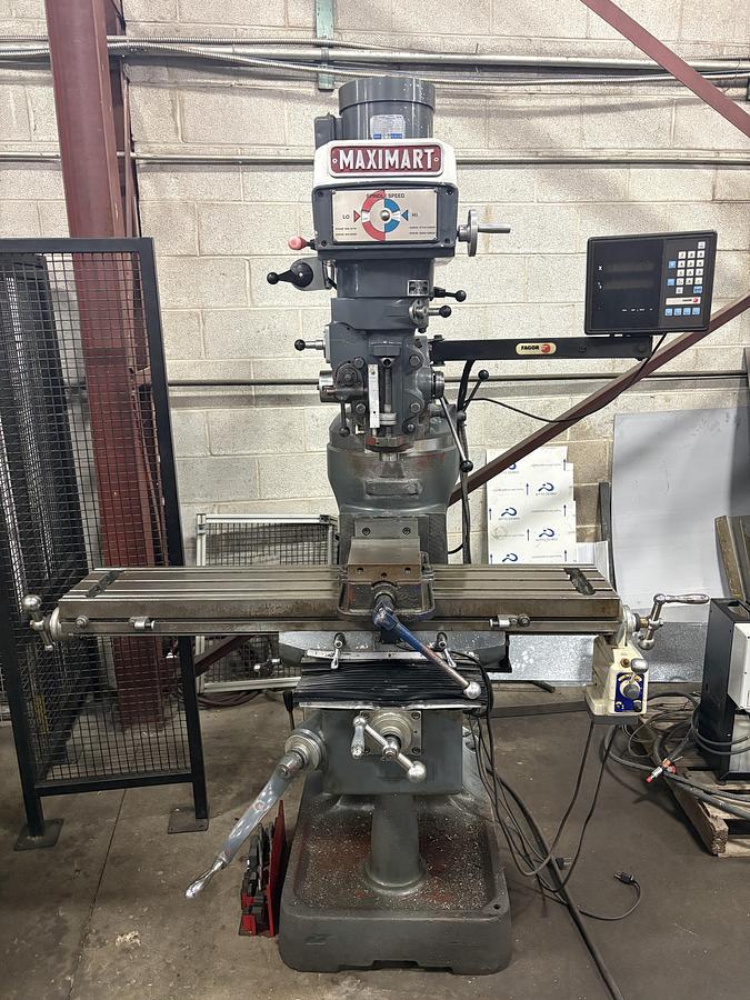 Used 9" X 49", MAXIMART, NO. 2VS, VERTICAL MILLING MACHINE