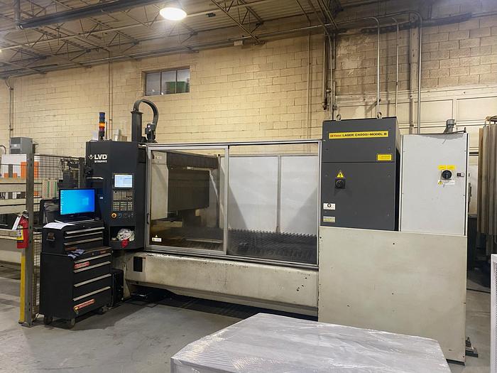 Used 2007 STRIPPIT/LVD 5' X 10' 4000 WATT CO2 LASER WITH LOAD/UNLOAD SYSTEM