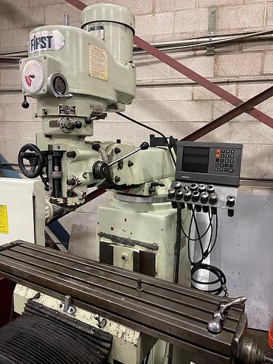 Used 10" X 50" FIRST, MODEL LC-185VS, VERTICAL MILLING MACHINE