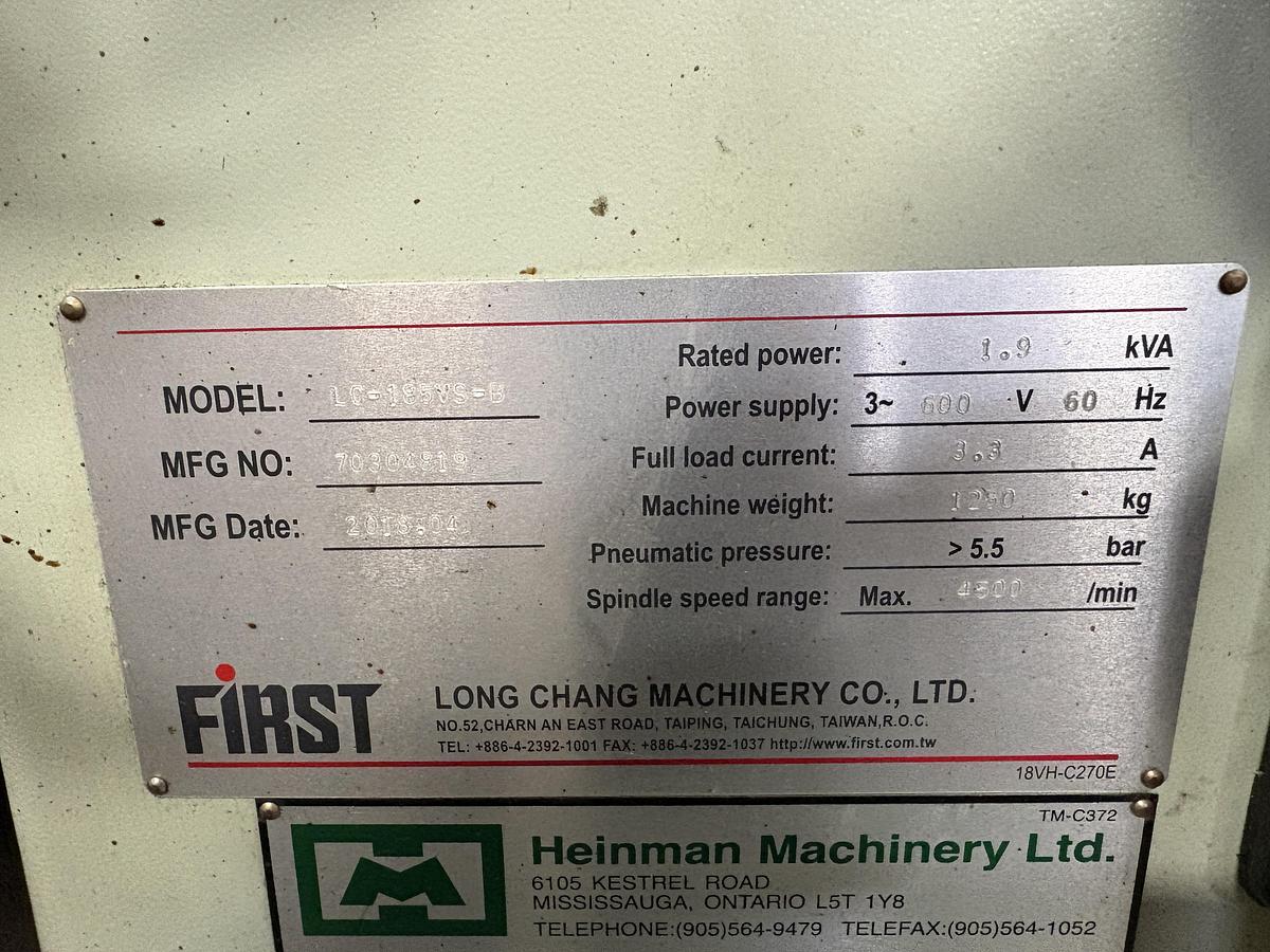 Used 10" x 48", FIRST, 2018, LC-165VS-B, VARIABLE SPEED VERTICAL MILLING MACHINE