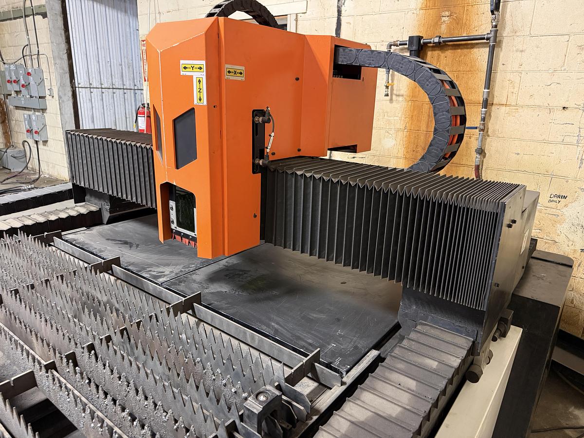 Used 5' X 10'. ERMAKSAN, 1000 WATT, CNC FIBER LASER