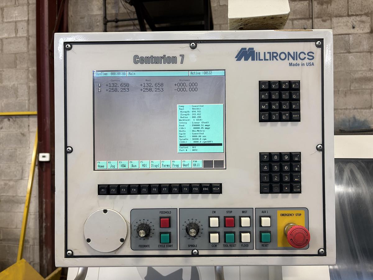 Used MILTRONICS ML-16, 2007, CNC TEACH LATHE