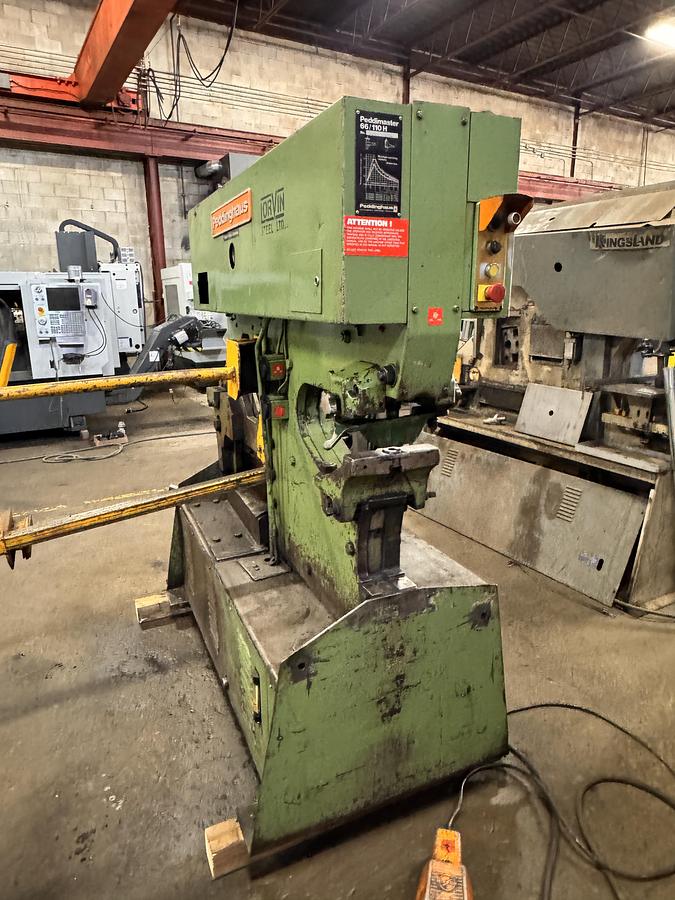 Used 66 TON / 110 TON PEDDINGHAUS, PEDDIMASTER 66/110H, HYDRAULIC IRONWORKER