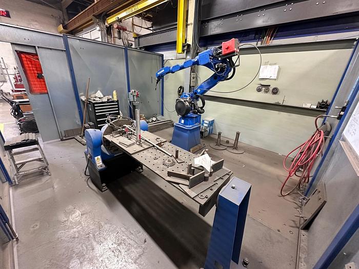 Used YASKAWA, SINGLE STATION, SINGLE ROBOT CNC WELDING CELL, 2022