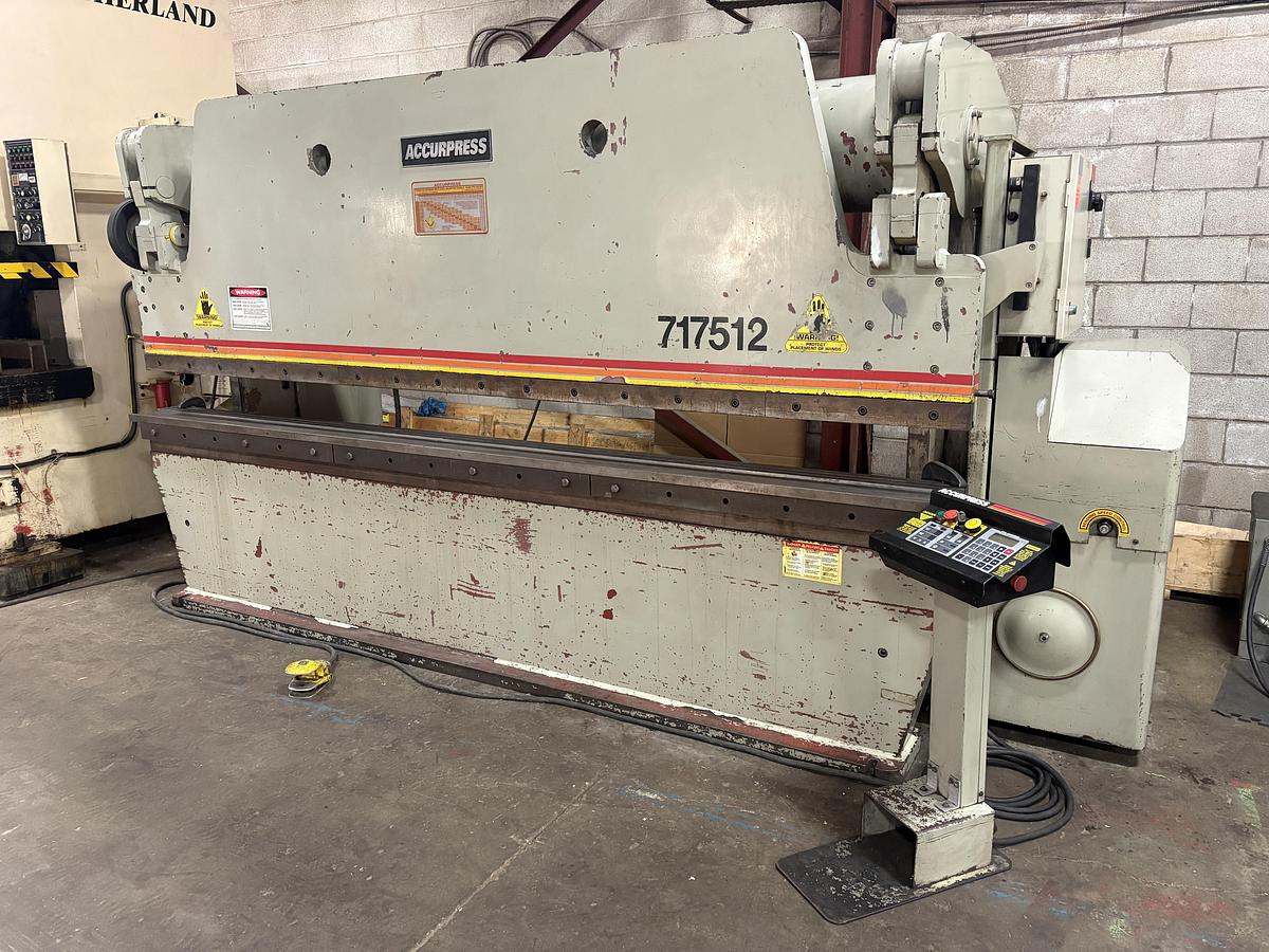 Used 175 TON x 12', ACCURPRESS, 717512, HYDRAULIC BRAKE PRESS