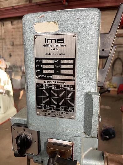 Used IMA, MODEL IG30-8, GEARED HEAD FLOOR STANDING DRILL