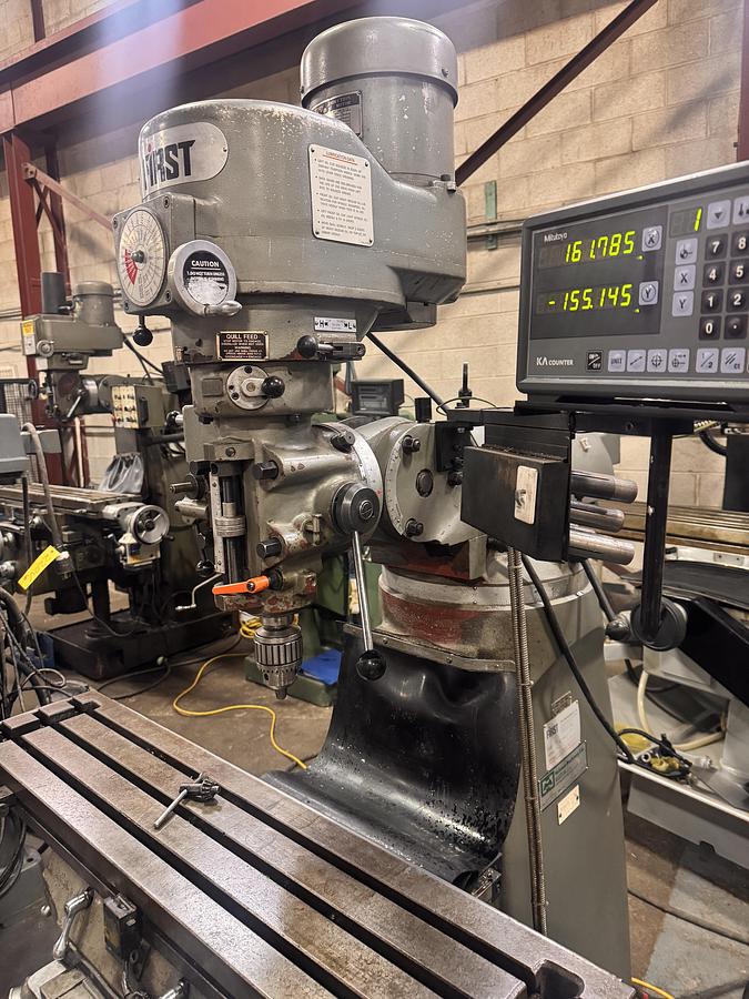 Used 9" X 42", FIRST, LC-1-1/2VS, VERTICAL MILLING MACHINE