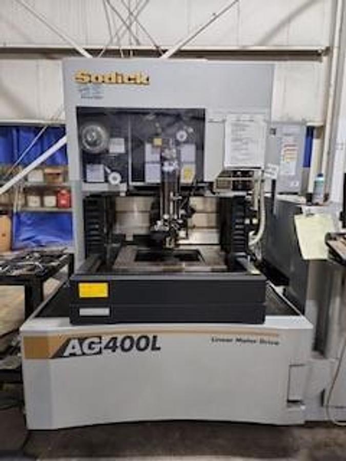 Used SODICK MODEL AG400L WIRE EDM MACHINE