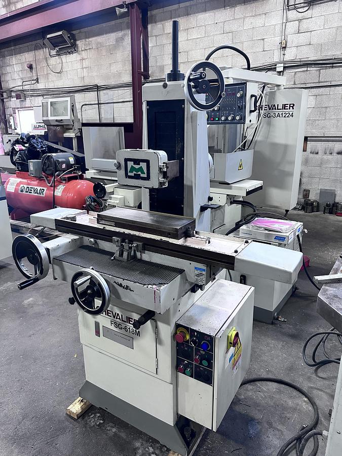 Used 6" X 18", CHEVALIER,  FSG-618M, 2014, MANUAL SURFACE GRINDER