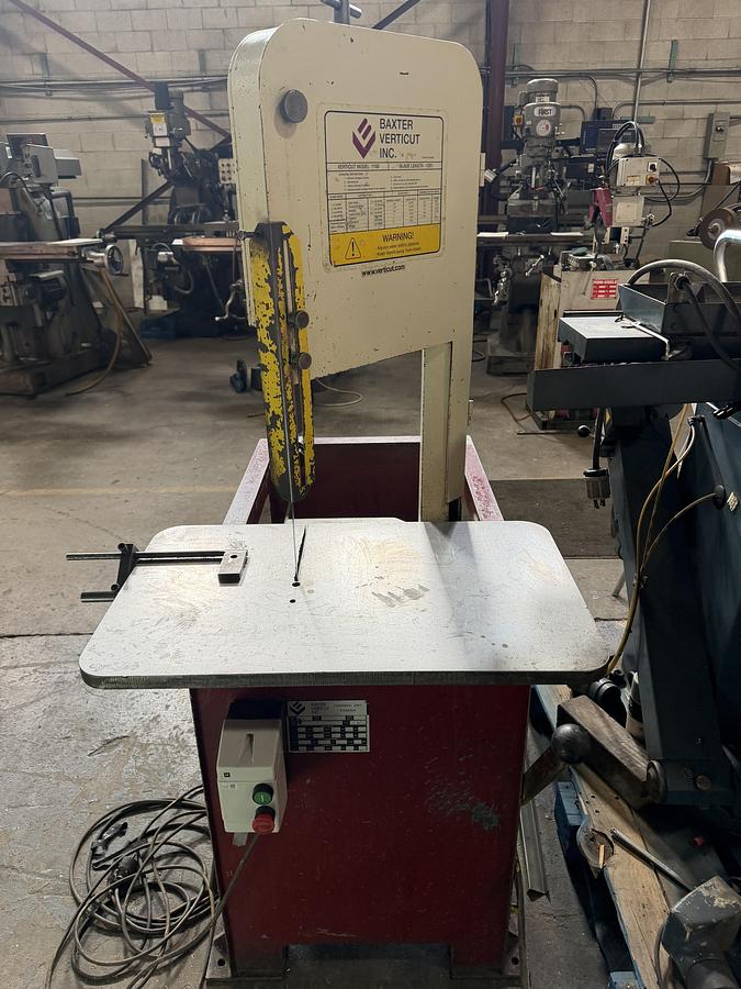 Used BAXTER, MODEL 115C, VERTICAL ROLL-IN SAW