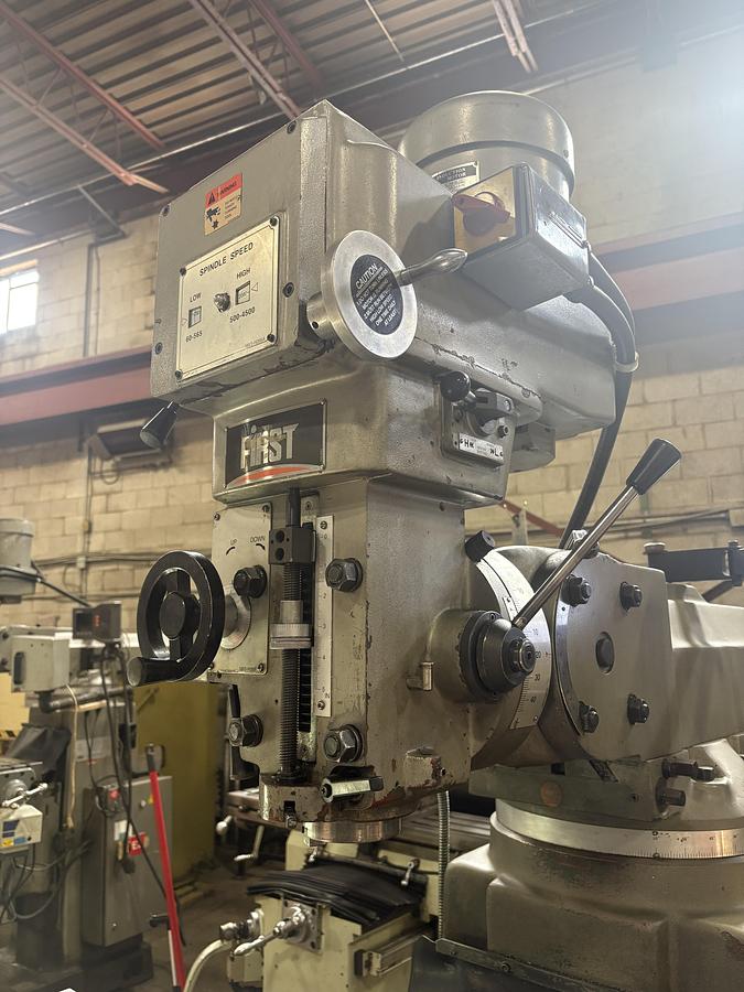 Used 10" x 50", FIRST LC-185VSX-B, VERTICAL MILLING MACHINE