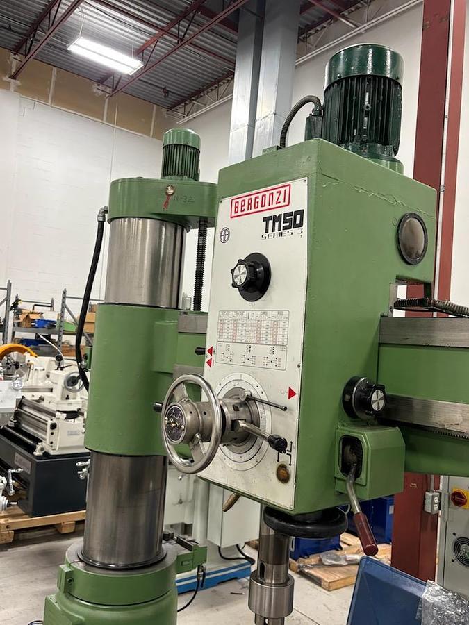 Used 5' ARM, BERGONZI, MODEL TM50/1600, RADIAL ARM DRILL