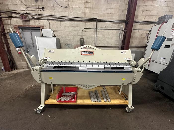 Used 12 GA. X 72", BAILEIGH, MANUALLY OPERATED BOX & PAN FINGER BRAKE, 2018