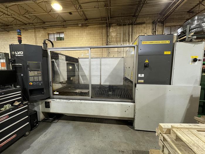 Used 2007 STRIPPIT/LVD 5' X 10' 4000 WATT CO2 LASER WITH LOAD/UNLOAD SYSTEM