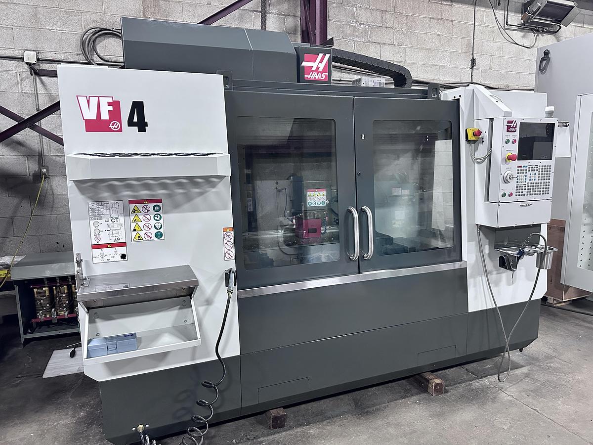 Used 50"X, 20"Y, 25"Z, HAAS, VF-4, 2019, CNC VERTICAL MACHINING CENTER