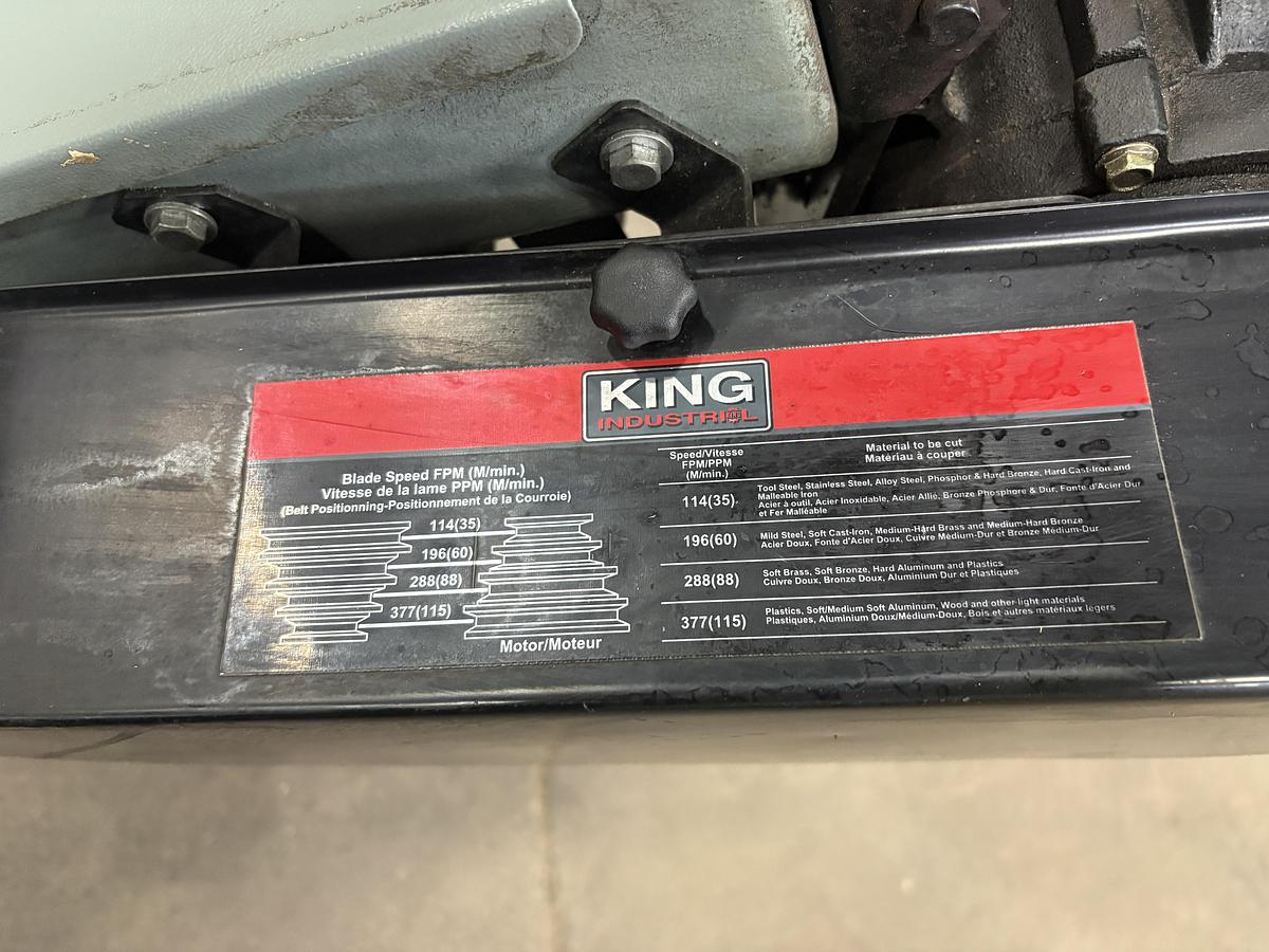 Used KING INDUSTRIAL, KC-227, 2021, HORIZONTAL BAND SAW