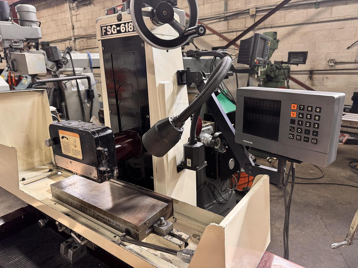 Used 6" X 18", CHEVALIER ,FSG-618M, MANUAL SURFACE GRINDER