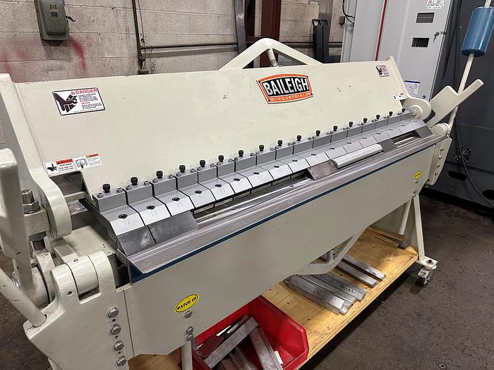 Used 12 GA. X 72", BAILEIGH, MANUALLY OPERATED BOX & PAN FINGER BRAKE, 2018