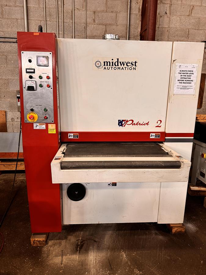 Used 36" MIDWEST SANDRIGHT, DEBURRING MACHINE, SINGLE HEAD