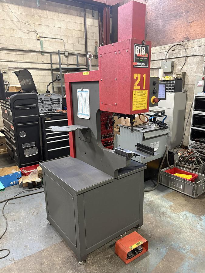 Used 2021, 6 TON HAEGER 618MSP-Le, HYDRAULIC INSERTION PRESS