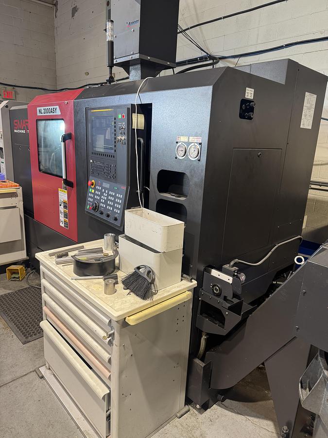 Used SMART MODEL NL2000 ASY, SUB SPINDLE LIVE TOOL , Y AXIS CNC LATHE