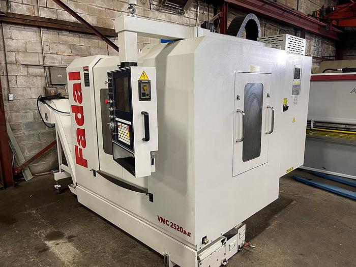 Used 25.5"X, 20"Y, 20"Z, FADAL, MODEL VMC-2520R-II, 2017, CNC VERTICAL MACHINING CENTER