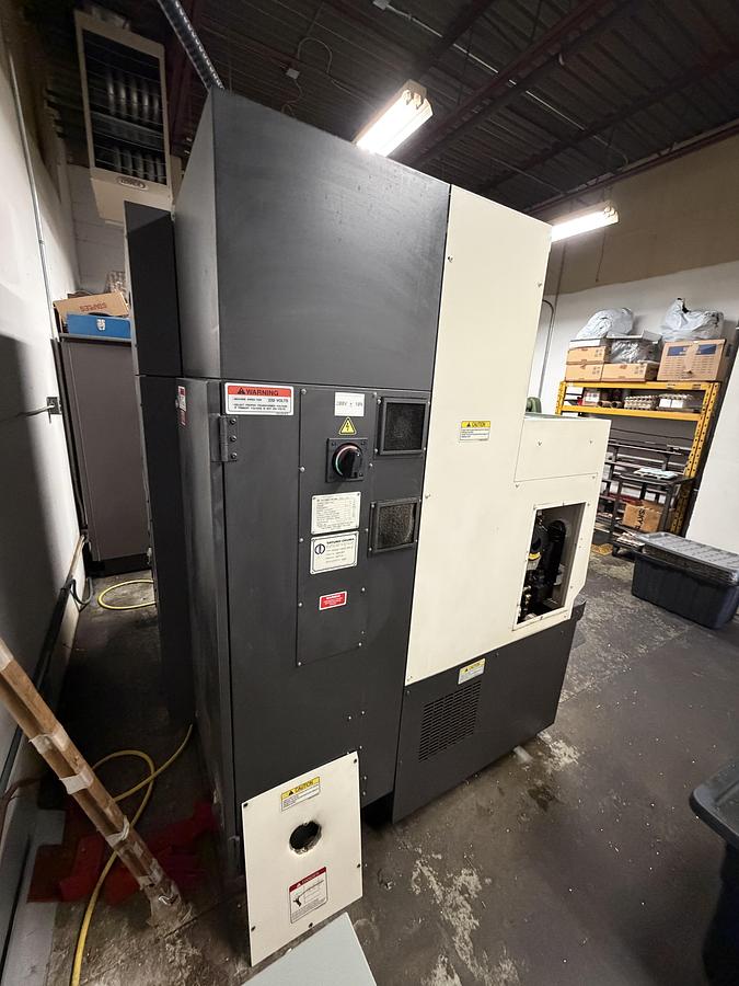 Used 2017 OKUMA GENOS L200E-MY-E, LIVE TOOL , Y AXIS CNC LATHE