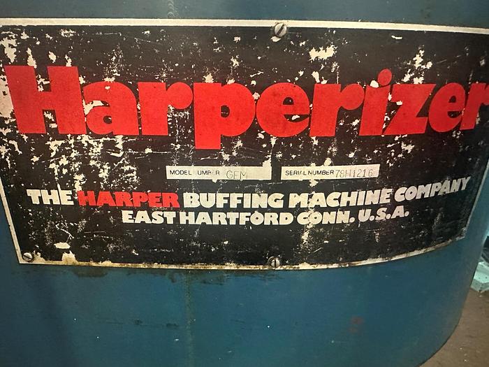 Used HARPERIZER, STANDARD SURFACE FINISHING MACHINE