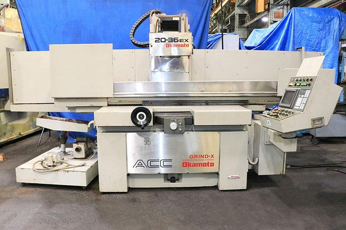 Used OKAMOTO ACC-20.36EX , 2001, FANUC MDI CONTROL HYDRAULIC SURFACE GRINDER