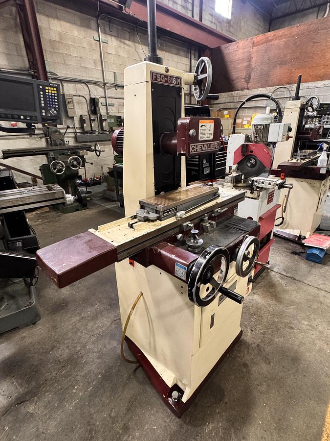 Used 6" X 18", CHEVALIER ,FSG-618M, MANUAL SURFACE GRINDER