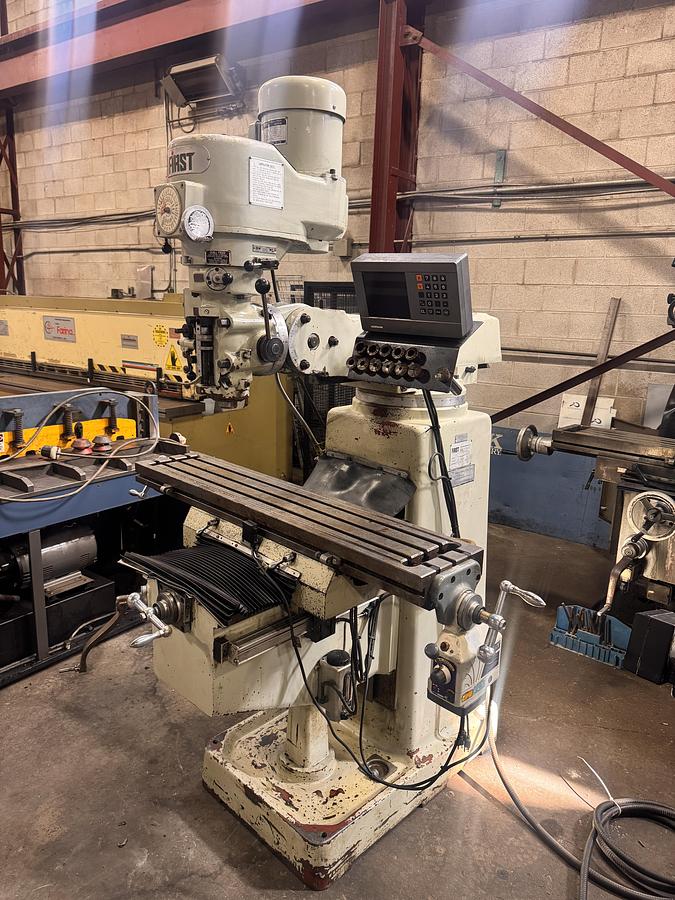 Used 10" X 50" FIRST, MODEL LC-185VS, VERTICAL MILLING MACHINE