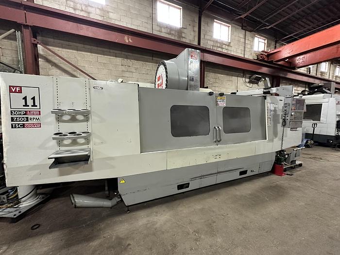 Used 120"X, 40"Y, 30"Z, HAAS, 2008, VF-11/50, CNC VERTICAL MACHINING CENTER