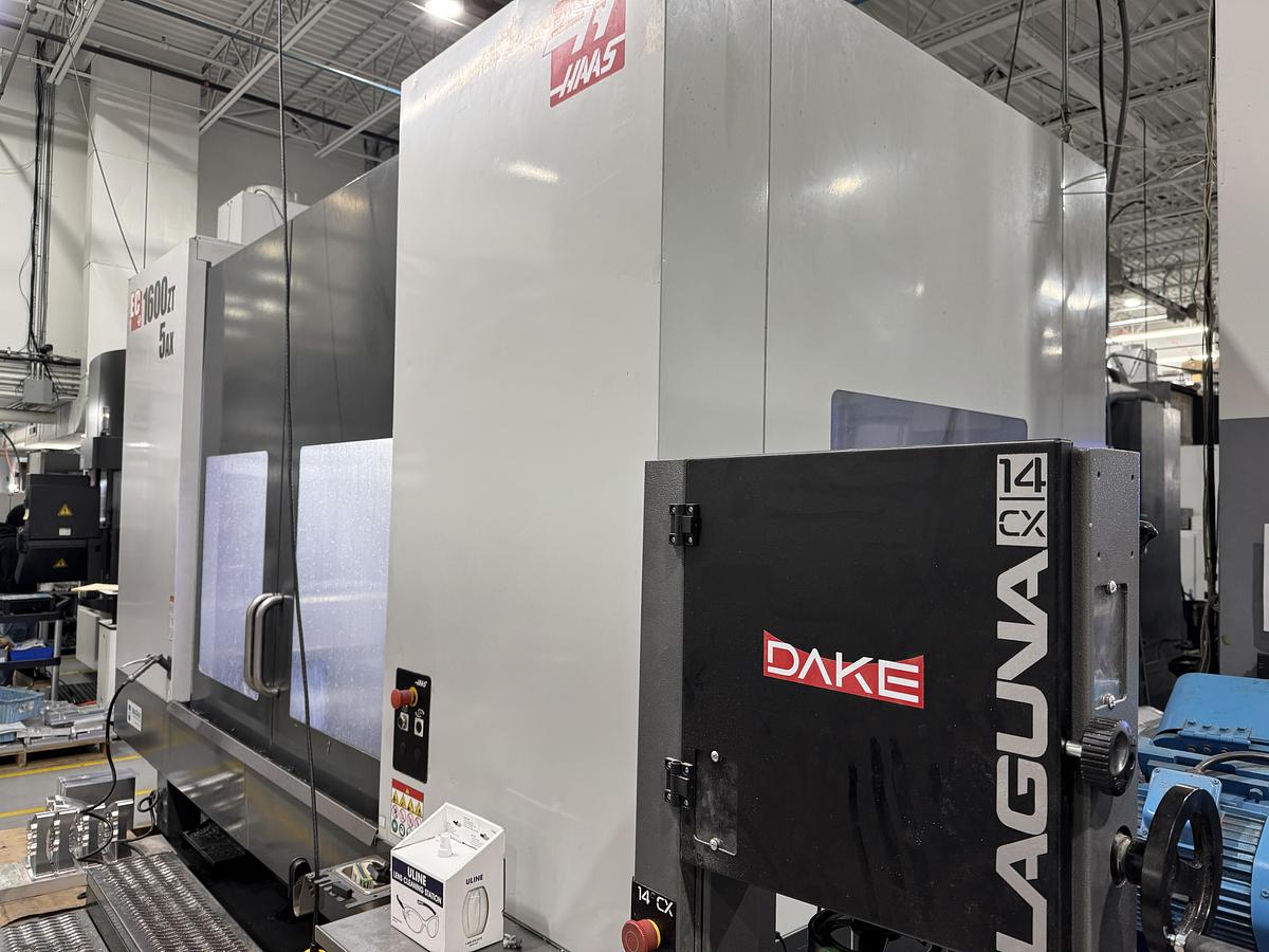 Used HAAS MODEL EC-1600ZT-5AX HORIZONTAL MACHINING CENTER WITH INTEGRATED B AXIS AND 5 AXIS ROTARY TABLE -2019 
