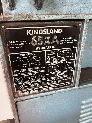 Used 65 TON, KINGSLAND HYDRAULIC IRONWORKER