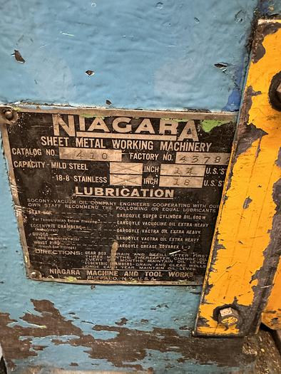 Used NIAGARA 10' x 14GA MECHANICAL SHEAR