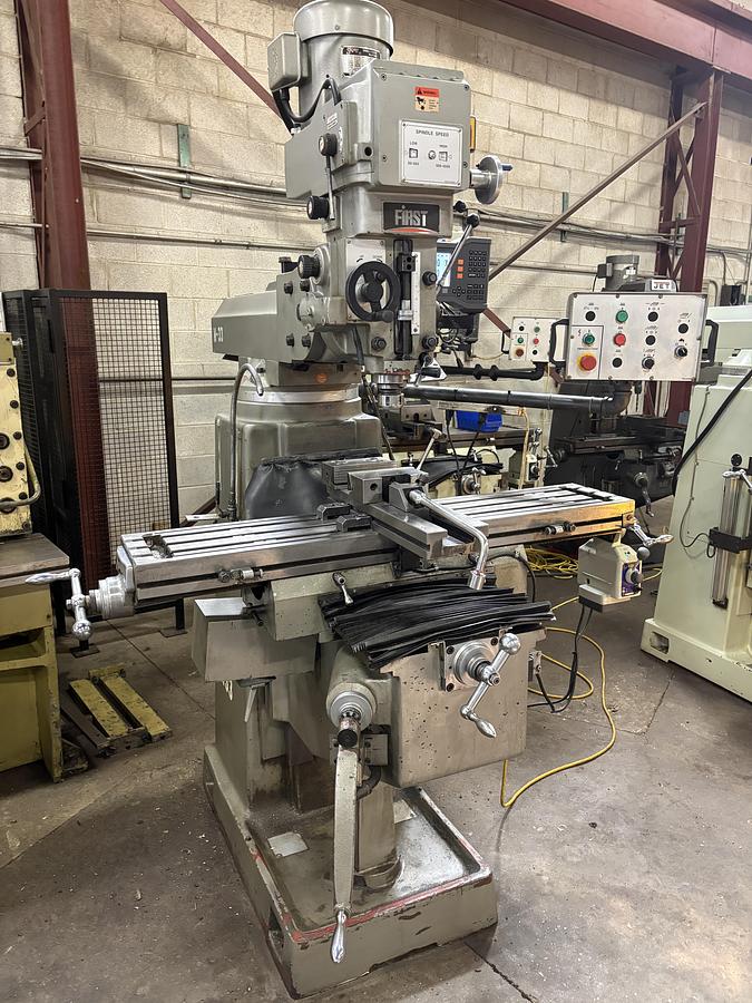 Used 10" x 50", FIRST, LC-185VSX-B, VERTICAL MILLING MACHINE