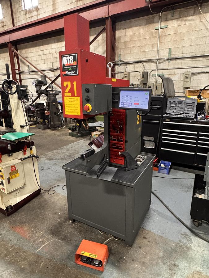 Used 2021, 6 TON HAEGER 618MSP-Le, HYDRAULIC INSERTION PRESS