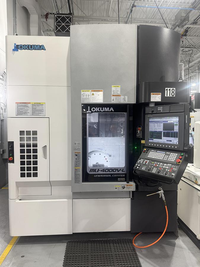 Used OKUMA  5 AXIS MACHININGCENTER W/ TURNING -MODEL MU-4000V-L