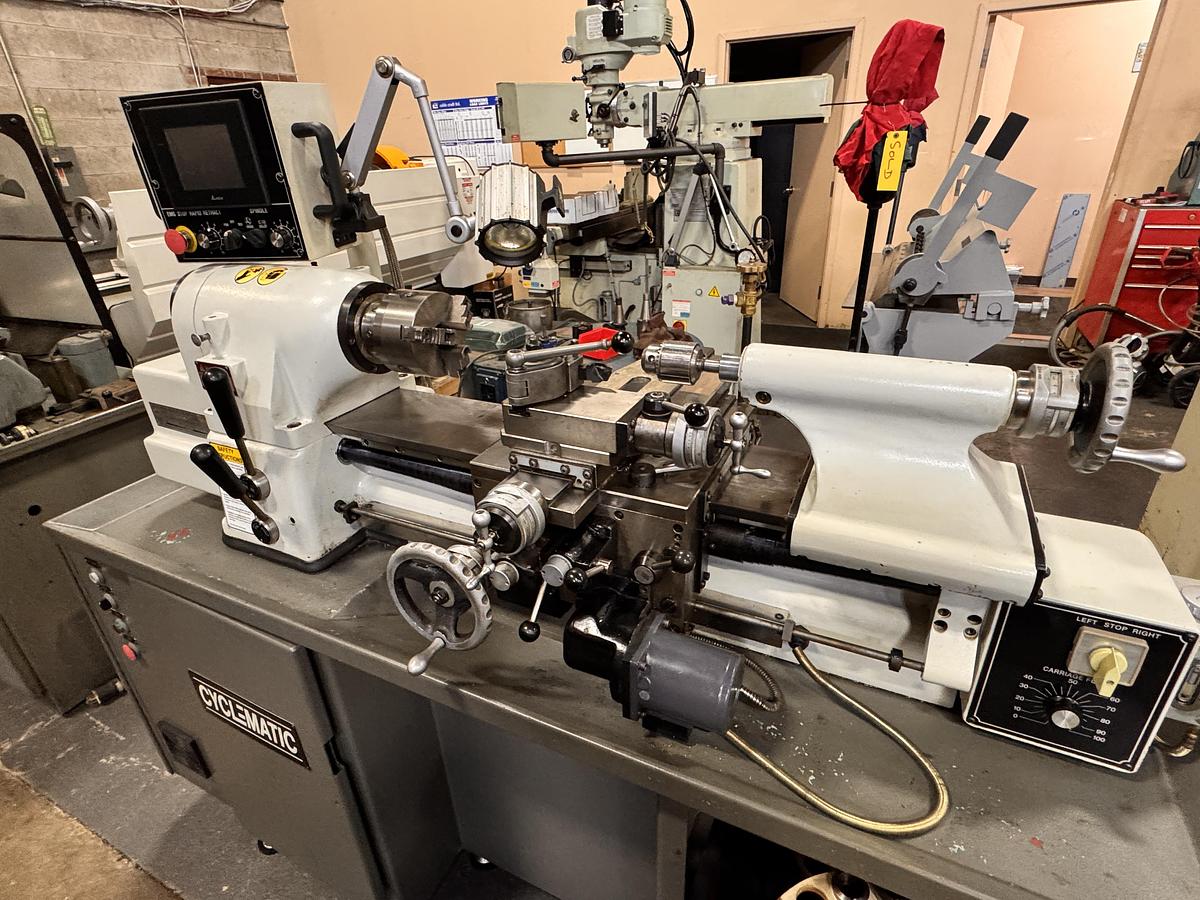 Used 11" x 18", CYCLEMATIC, 2017, CTL-618e, PRECISION TOOLROOM LATHE
