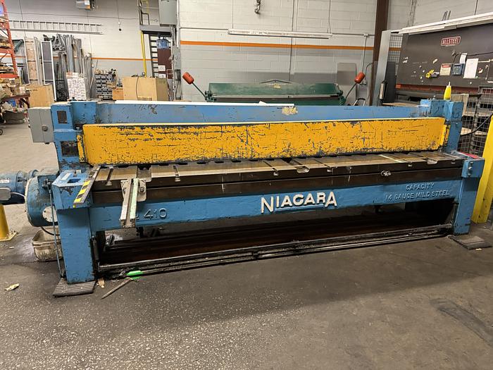 Used NIAGARA 10' x 14GA MECHANICAL SHEAR