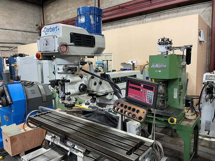 Used 10" X 50" DARBERT, MICROCUT VERTICAL MILLING MACHINE